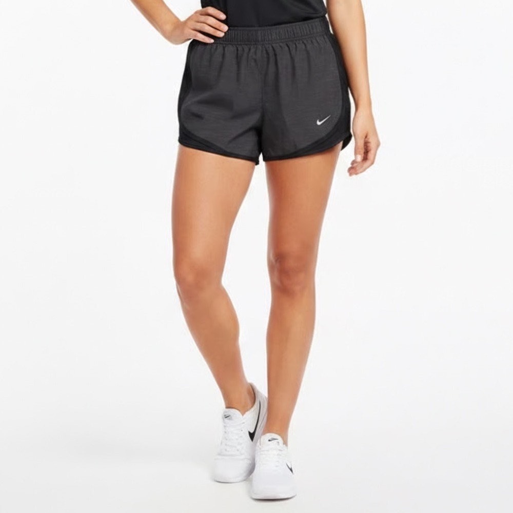 Nike Womens Dri-FIT Running Shorts Dark Grey Black Size S